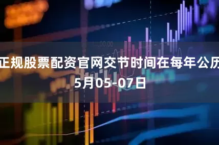 正规股票配资官网交节时间在每年公历5月05-07日